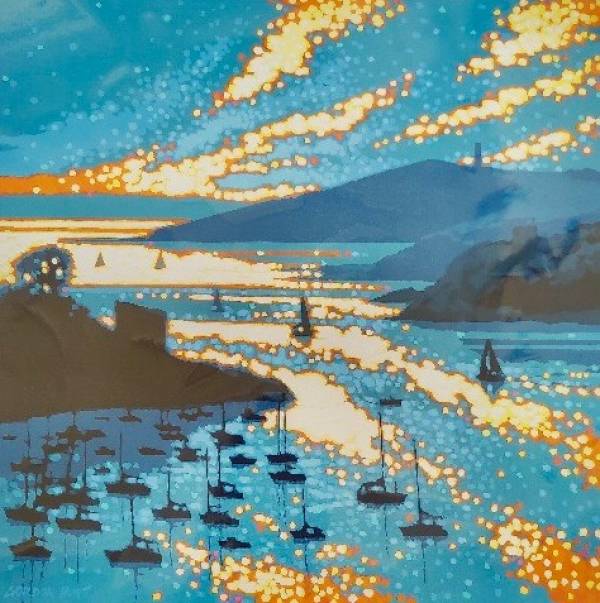 - on , Print by Gordon Hunt, measuring 60 x 60 cm (H x W) £120